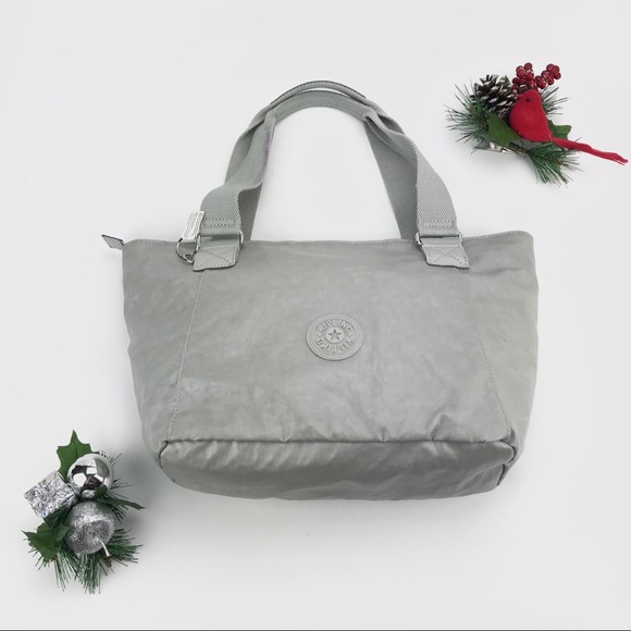 Kipling Handbags - $45 ⬇️ Kipling Silver Shoulder Nylon Bag Polka Dot